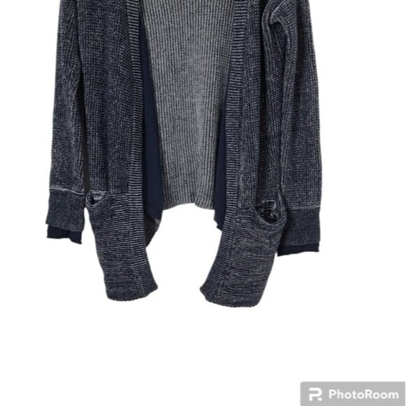 Lululemon Vestigan Blue Cashmere Blend Knitted Cardigan Womens Size 4 - Picture 6 of 16